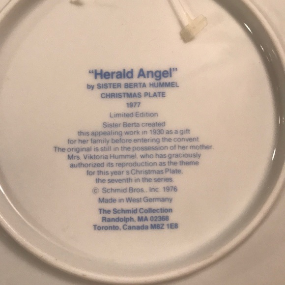 Vintage Limited Edition 1977 Christmas Plate - Picture 4 of 7